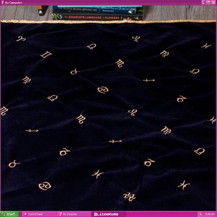 Velvet Astrology Altar Cloth 