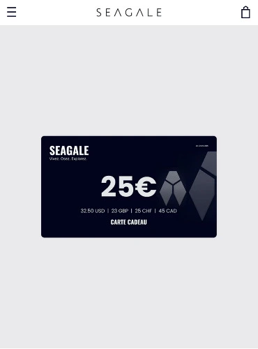 Carte cadeau Vêtements Seagale