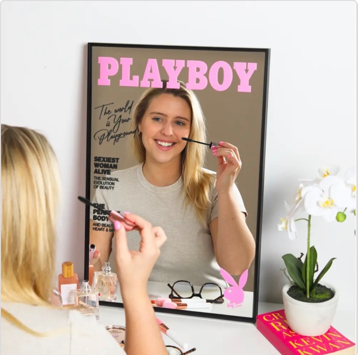 Playboy Magazine Cover Mirror