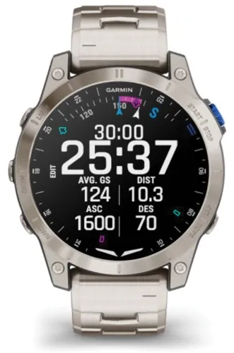 Garmin D2 Mach 1 – Aviator Smartwatch with Vented Titanium Bracelet | Garmin | Garmin Portables & Watches