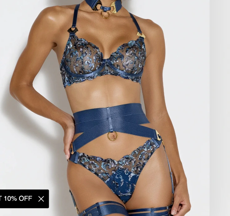 Bordelle Siren Balconette Wire Bra and pantie set