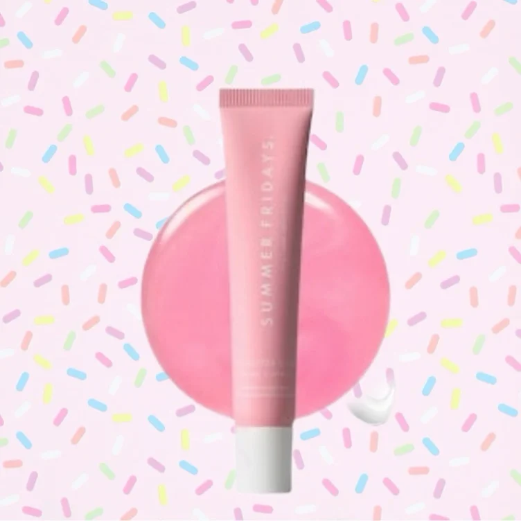 Lip Butter Balm Treatment for Hydration + Nourishing Shine - Strawberry Soft Serve