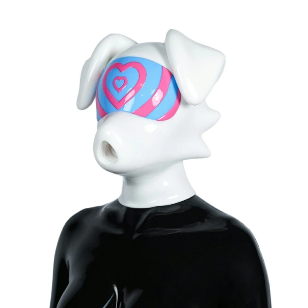 Hand-Painted Silicone Pup Hood – BDSM Gear Online