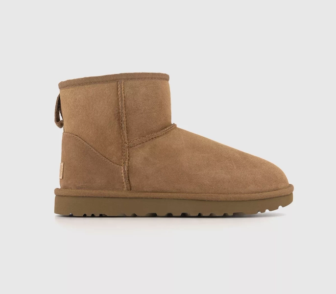 UGG Classic Mini II Boots Chestnut Suede - Women's Ankle Boots