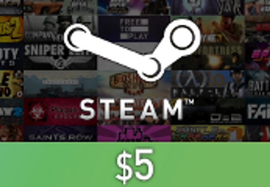 Steam Wallet Card $5 Global Activation Code