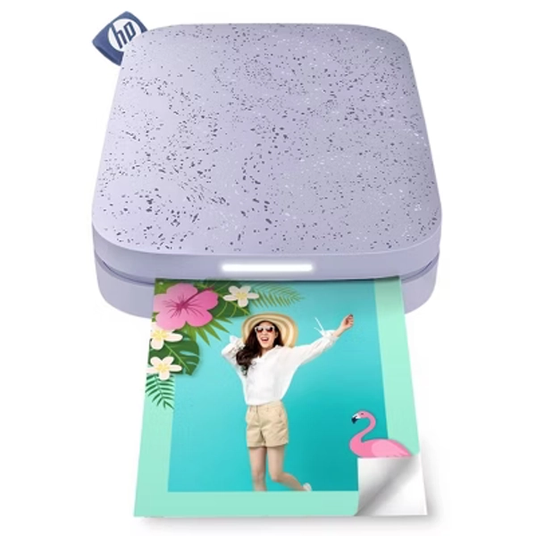 HP Sprocket Portable 2x3" Instant Photo Printer (Lilac) Print Pictures on Zink Sticky-Backed Paper from your iOS & Android Device.