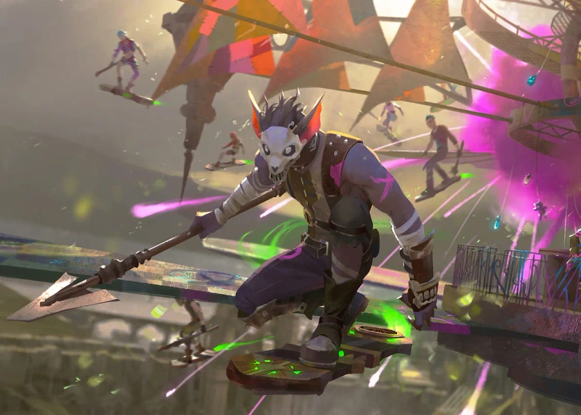 'Arcane Champions: Sky Racers' Poster, picture, metal print, paint by Arcane | Displate