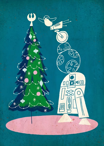 'Xmas tree' Poster, picture, metal print, paint by Star Wars | Displate