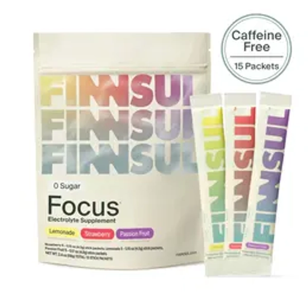FINNSUL FOCUS Electrolyte Drink Mix Cognizin, Magnesium, Biotin, Vitamin B for Energy, Hydration & Mental Clarity — Supports Memory, Concentration  — Sugar Free, Low Calorie (15 Packets)
