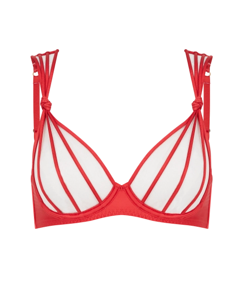 Ozara Bra in Sand/Red