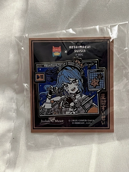 Omocat x Hololive Hoshimachi Suisei Pin