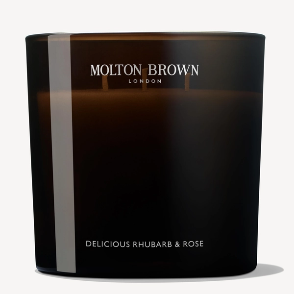 Delicious Rhubarb & Rose Luxury Candle 600g