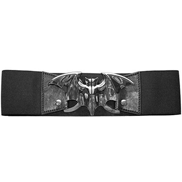 Split Buckle Silver Bat Belt