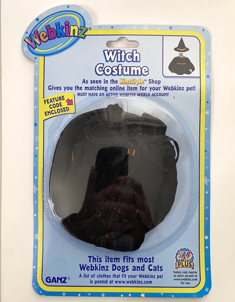 GANZ Witch Costume Halloween fits most WEBKINZ cat dog pet CLOTHING new w/ CODE