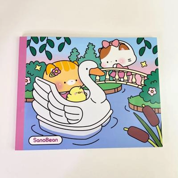 SanoBean Spring Coloring Book - Flower & Spring Themed Designs for Adults, Kids, Cozy and Cute Coloring Fun - Plus, Valentines themed pages