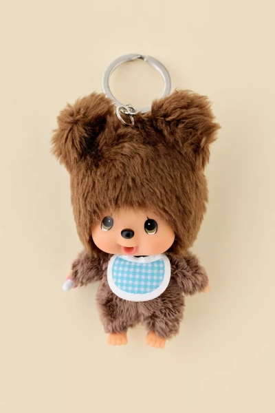 Monchhichi Friends Kuma Bear Plushie Keychain