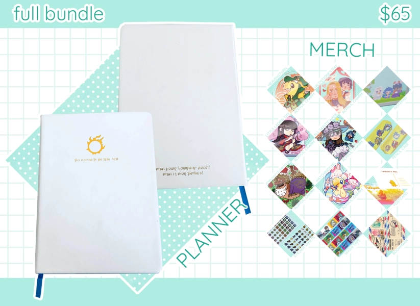 XIV Planner + Merch Bundle