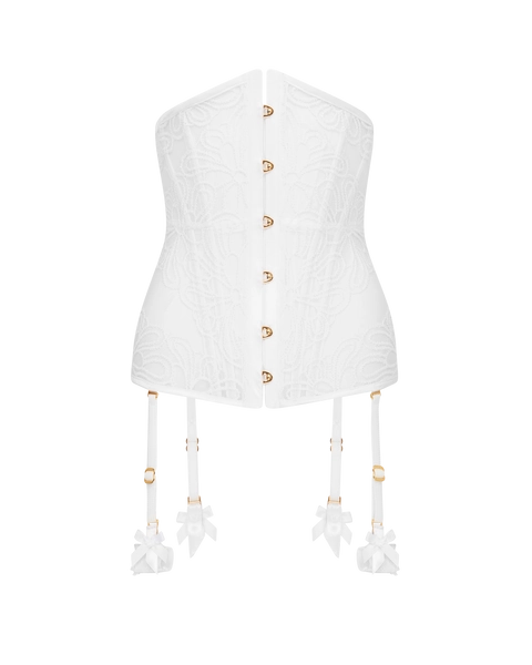 Nelle Waspie in White | By Agent Provocateur