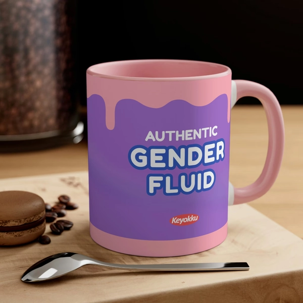 Gender Fluid Mug Meme Gag Gift Twitch Vtuber Gamer Streamers Fans
