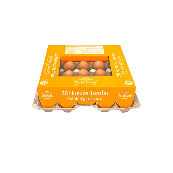 TOLEDANO HUEVOS JUMBO 20 UNIDADES