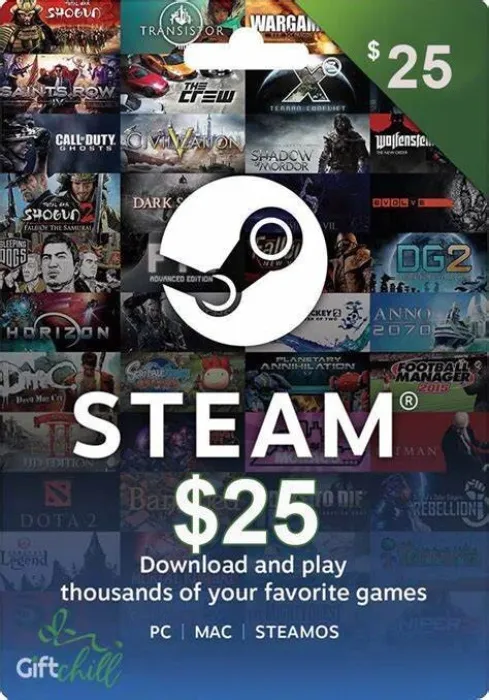 Steam $25 Gift Card