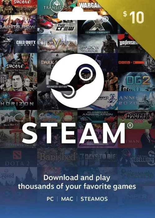 Steam $10 Gift Card