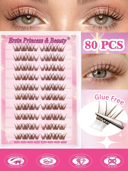 Brown 1 Week Lash Cluster Kit 