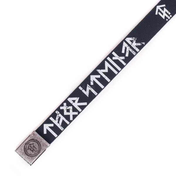 FABRIC BELT RUNE II | 120cm length | marine | 160044025-10-120