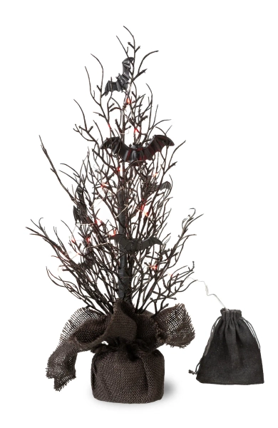 20"H Halloween Lighted Bats Table Tree Decor