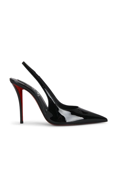 Christian Louboutin Miss Z Sling Back 100 Pump in Black,Red