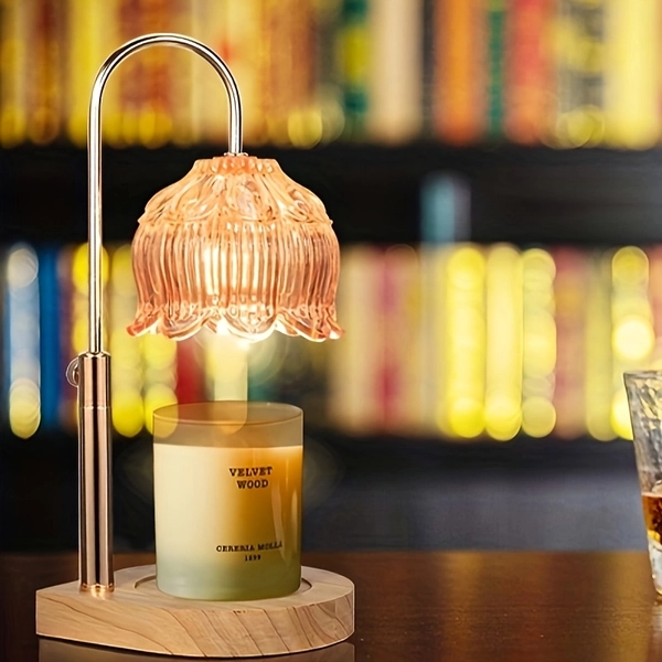 TEMU Wax-melting Lamp, Candle Warmer, Wax Warmer With 2/4/8-hour Timer, Adjustable Temperature, Electric Candle Warmer Suitable For Scented Jar