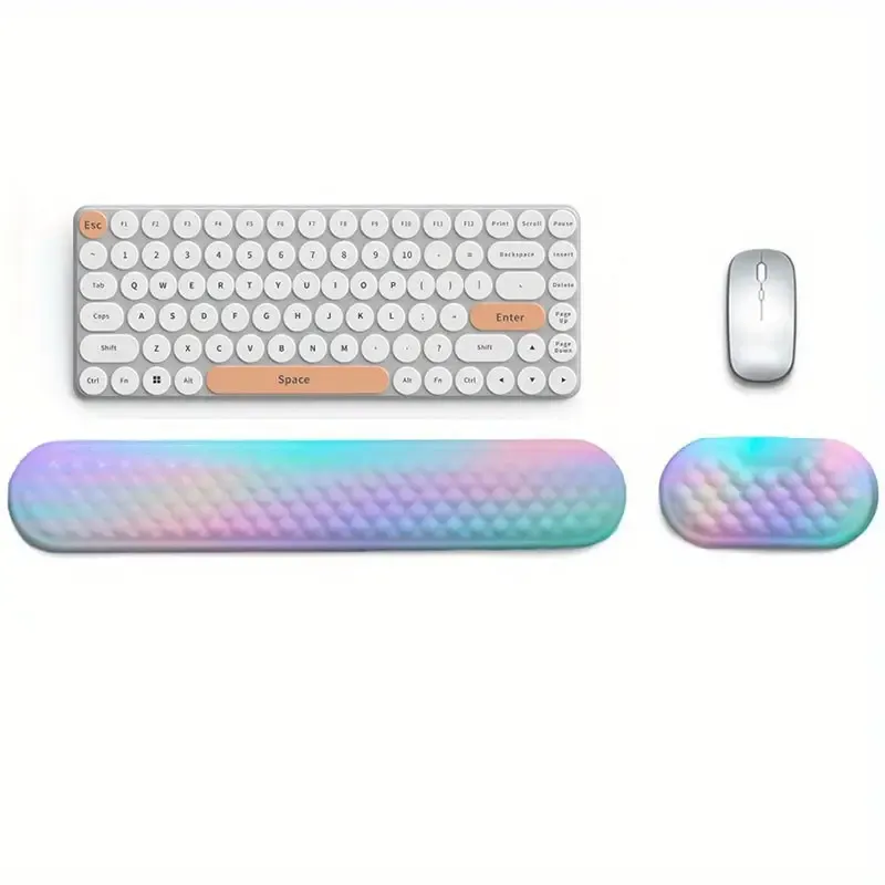 Ospelelf Ergonomic Mouse Pad and Keyboard Stand Wrist Rest Set