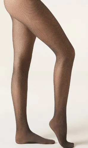 Glitter Fishnet Stockings