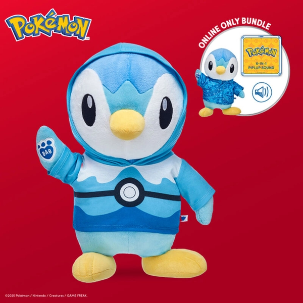 Online Exclusive Pokémon Piplup Bundle | Build-A-Bear®