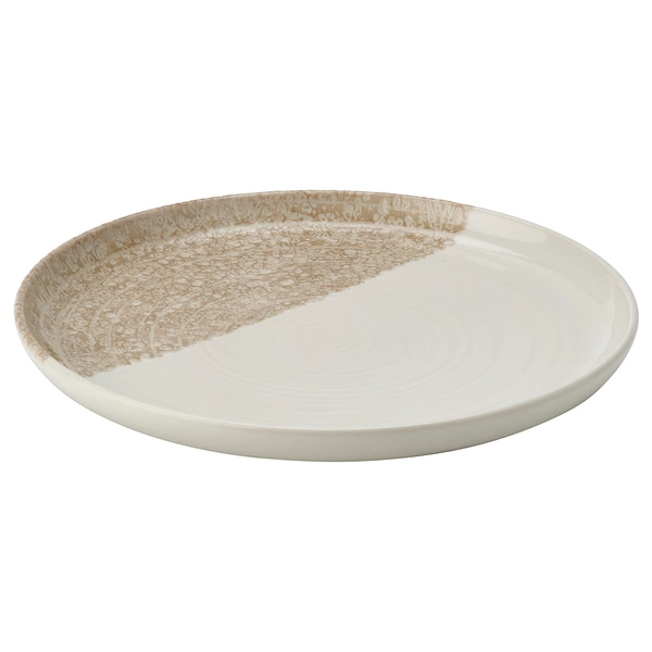 KRUSTISTEL Side plate - patterned/light beige 8 "
