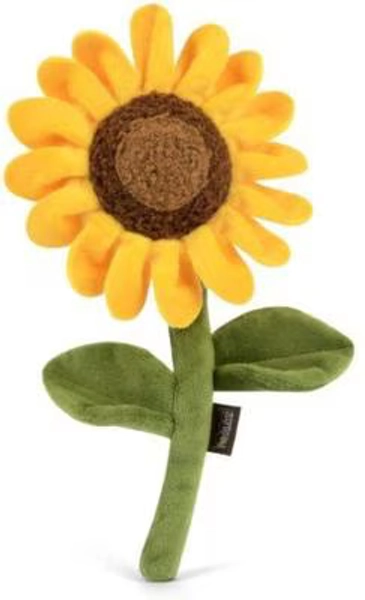 P.L.A.Y. PET LIFESTYLE AND YOU Blooming Buddies Collection Sassy Sunflower Plush Squeaky Dog Toy