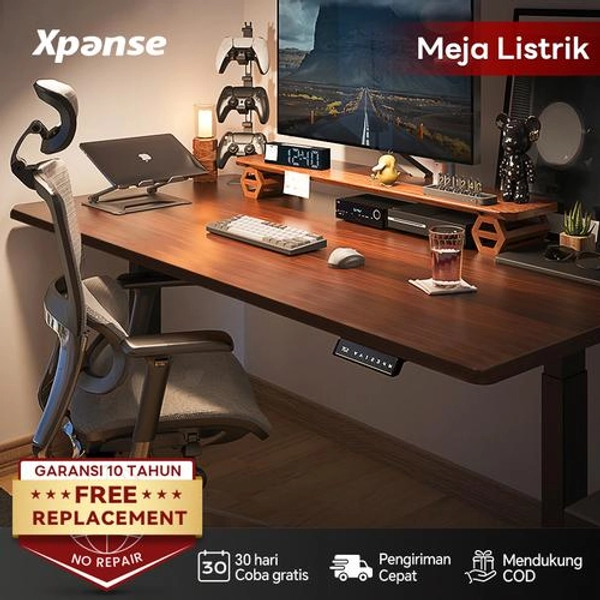 Xpanse Electric Standing Desk, Wooden Top - 140*60cm