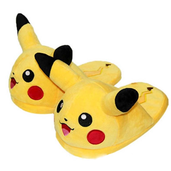 Cute Plush Slippers Anime Pika House Slippers