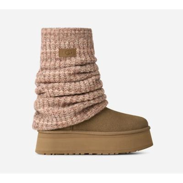UGG® Classic Mini Dipper Legwarmer for Women in Brown, Size 8