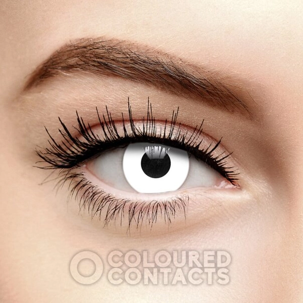 White Zombie Halloween Colored Contact Lenses (Daily)