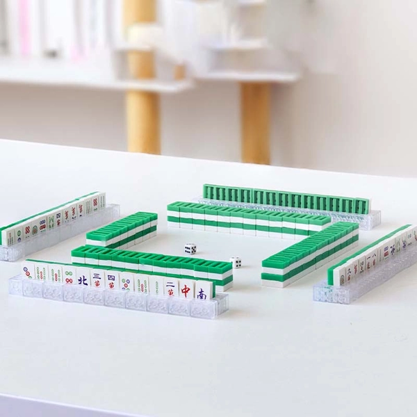 Mini Mahjong Toy Blocks Mahjong Building Block Set