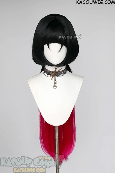 Zenless Zone Zero Jane Doe 95cm long black red ombre wig