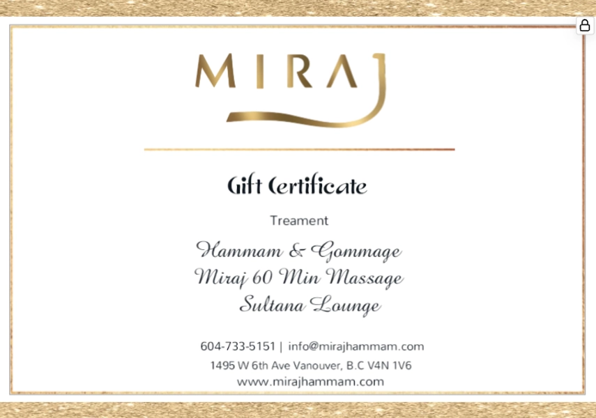 Miraj Signature 60 MIN Package