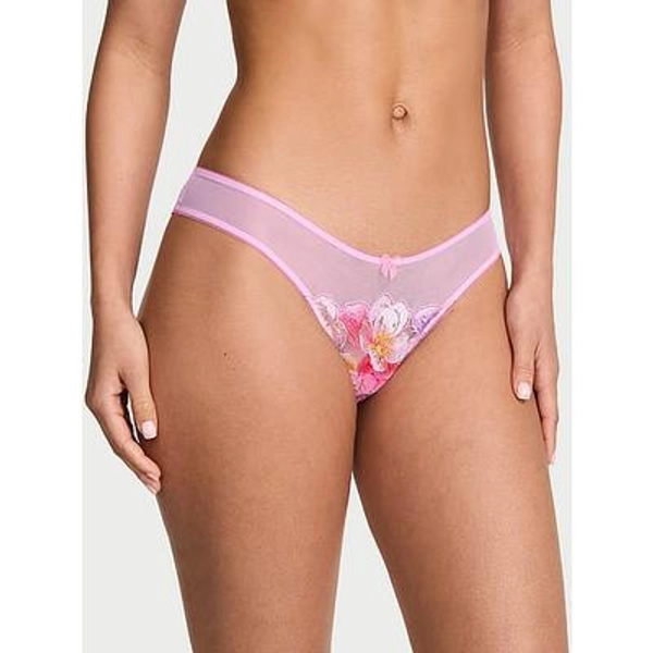 Dream Angels Watercolor Embroidery Brazilian Panty, Print, L - Women's - Victoria's Secret