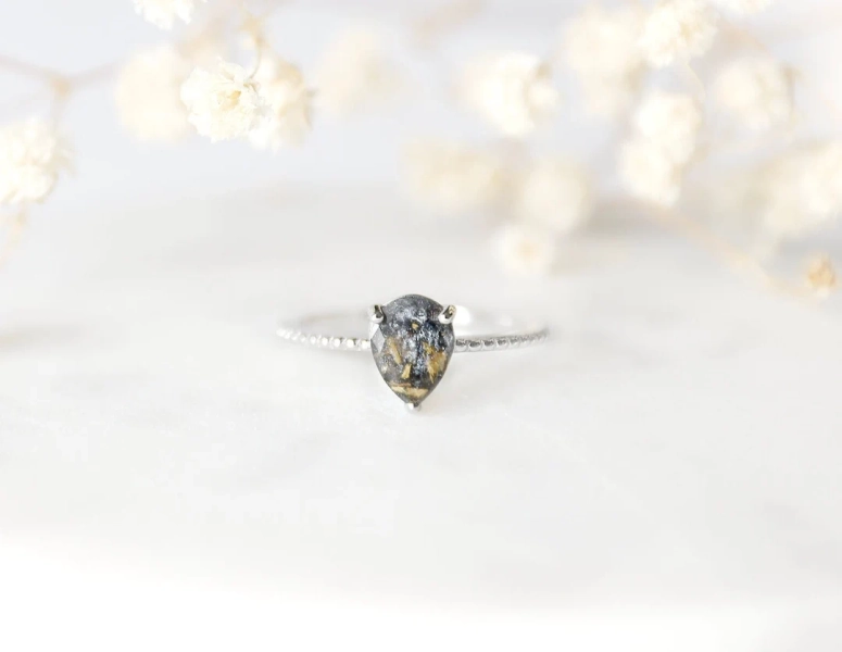 Minimalist Teardrop Ring  | Sterling Silver