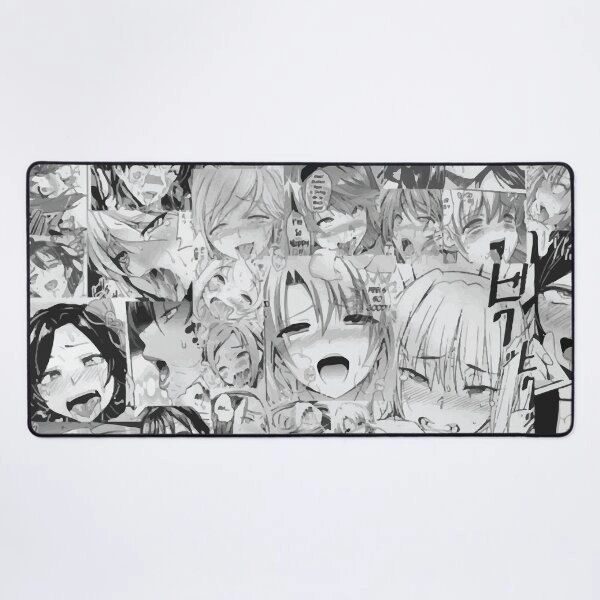 Weird faces panel Mouse Pad
