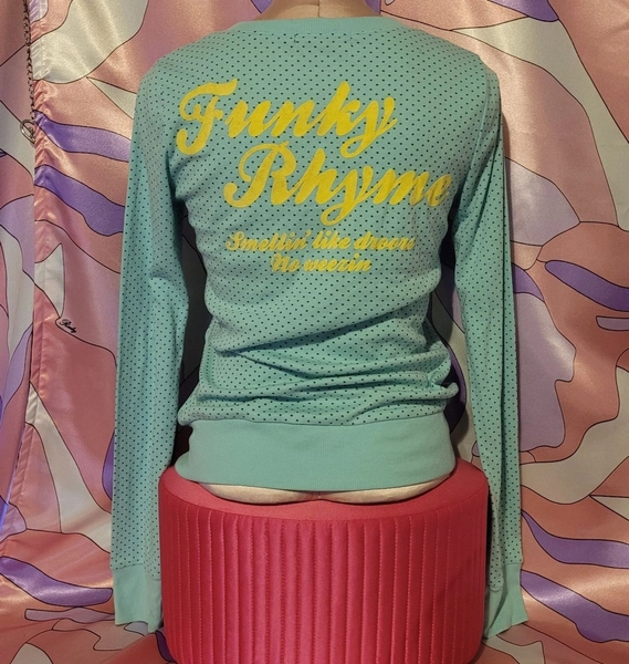 Mint Polka Dot Cardigan Size S Small Harajuku Pastel Japan Y2K Top Blouse Gyaru