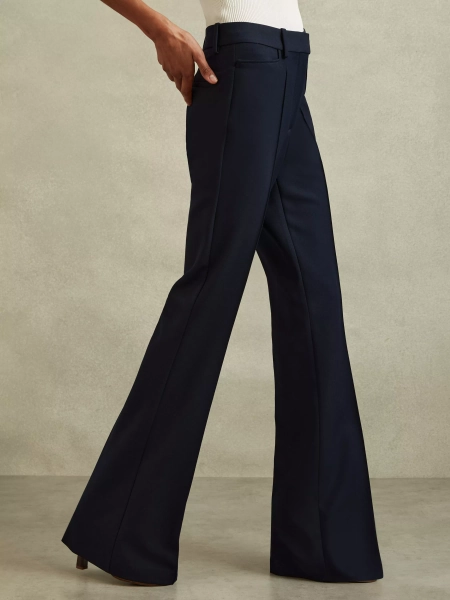 Reiss Petite Gabi Flared Trousers