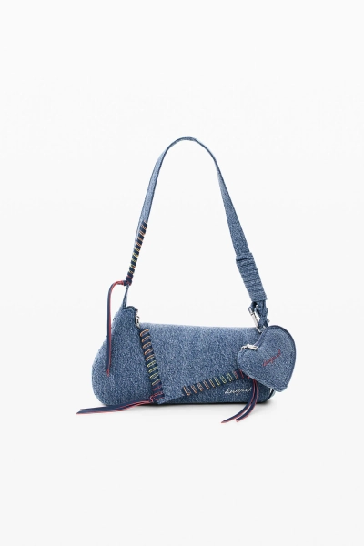 Bolso denim bordado azul de accesorios de mujer I Desigual.com