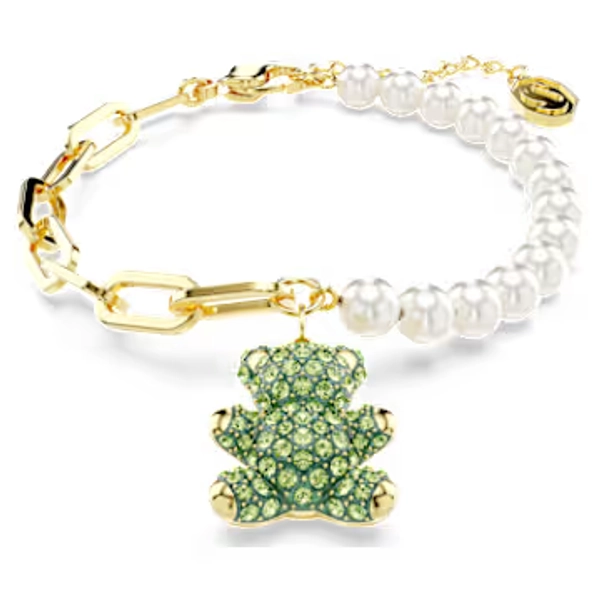 Swarovski Teddy bracelet, 18K gold finish